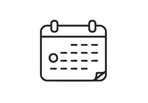 permanecer organizado con un sencillo calendario icono para tu siguiente evento o recordatorio, Perfecto para planificación y negocio proyectos a mantener usted en pista vector