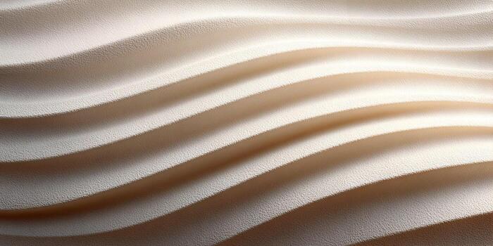 Soft undulating beige waves create a calming abstract background with gentle shadows and highlights photo