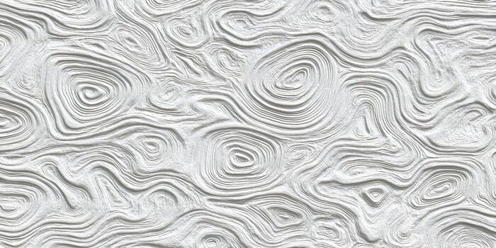 A seamless white abstract texture features organic undulating lines and topographic patterns creating a calming and modern background photo