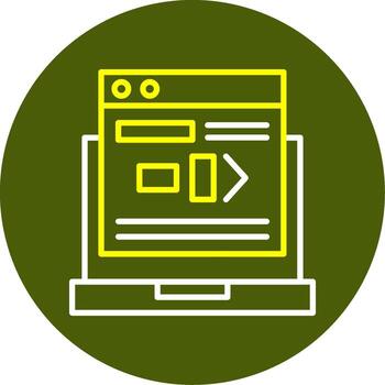 Command Line Line Two Color Icon vector