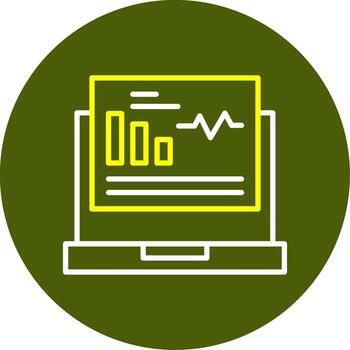 Dashboard Line Two Color Icon vector