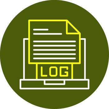 Logs Line Two Color Icon vector