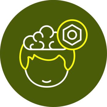 Setting Line Two Color Icon vector