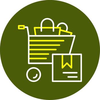 Bulk Purchase Minimal Line Two Color Icon vector