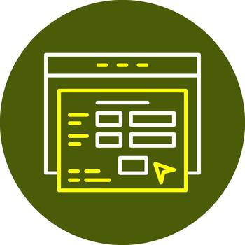 solicitud formar mínimo línea dos color icono vector