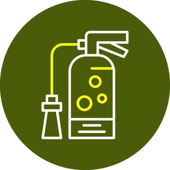 Fire extinguisher Minimal Line Two Color Icon vector