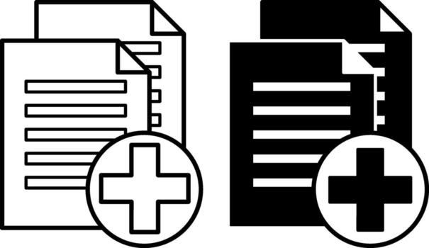 Copy Icons. Black and White Illustrations. A Computer File Remains in a Directory and is Created in Another Directory. Download Concept vector