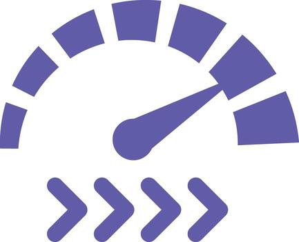 Colored Illustration. Speedometer. The Amount of Data Received or Transmitted per Unit of Time. Download Concept vector