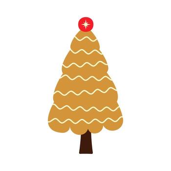 Decorative Christmas trees adorned with shimmering stars and vibrant festive ornaments. A joyful holiday scene full of color and sparkle vector