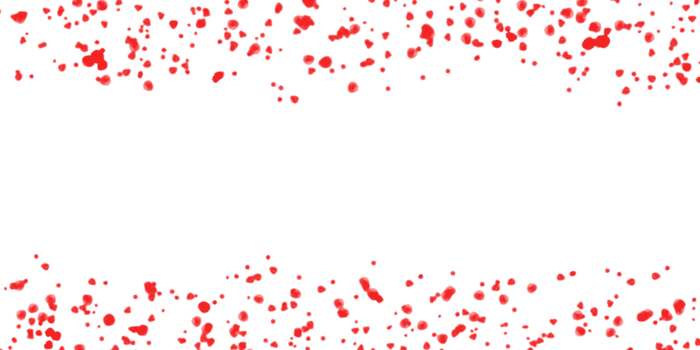 röd måla stänker på topp och botten isolerat på transparent bakgrund skapa ram png