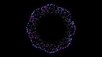 flotante polvo partícula antecedentes en oscuro movimiento video