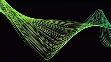 abstrakt digital linje Vinka rörelse bakgrund med lysande partikel strimma effekt video