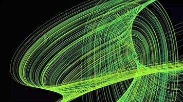Futuristic abstract particle wave motion line animation glowing background loop video