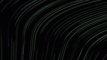 Futuristic glowing neon curved abstract wave motion background seamless animation loop video