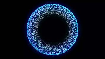 lysande mjuk damm partiklar abstrakt bakgrund slinga video