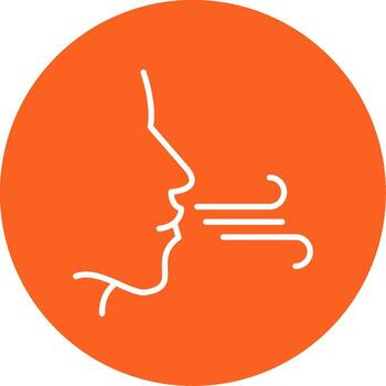 Deep Breathing Exercise Multi Color Circle vector