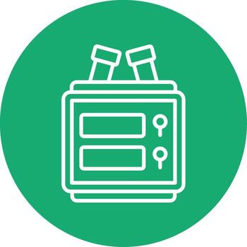 HighSpeed Centrifuge Multi Color Circle vector