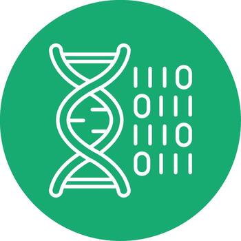 Genetic Code Structure Multi Color Circle vector