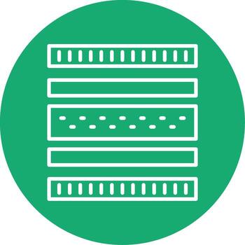 Protective Mattress Layer Multi Color Circle vector