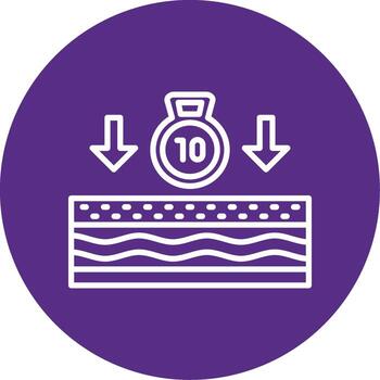 Mattress Firmness Level Multi Color Circle vector