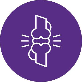 Herniated Disc Problem Multi Color Circle vector