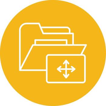 Drag and Drop Multi Color Circle vector