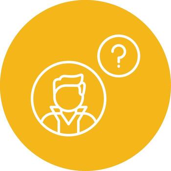 Deep Thinking Process Multi Color Circle vector