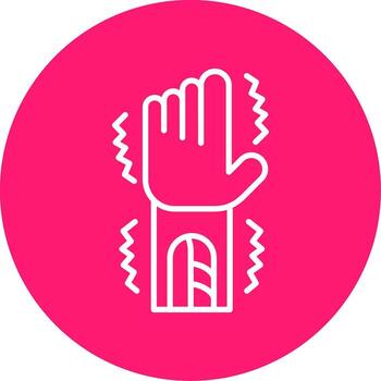 Muscle Tissue Structure Multi Color Circle vector