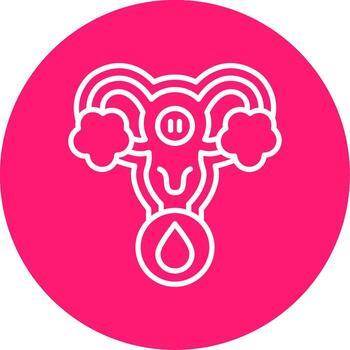 Monthly Menstruation Cycle Multi Color Circle vector