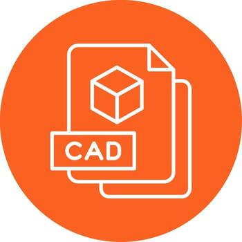 CAD Design File Multi Color Circle vector