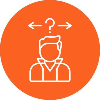 estratégico decisión haciendo multi color circulo vector