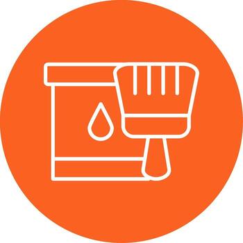 Protective Varnish Coat Multi Color Circle vector