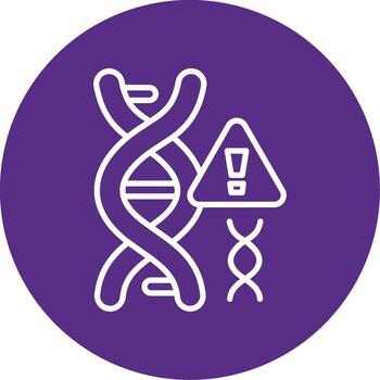 Genetic DNA Pattern Multi Color Circle vector