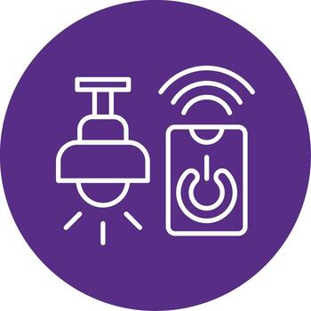 Connected Smart Light Multi Color Circle vector