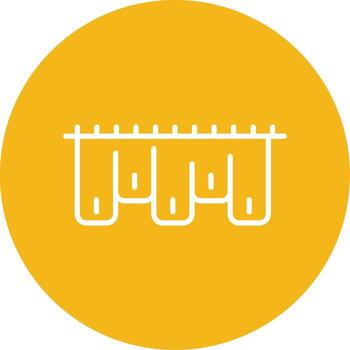 intestinal epitelio capa multi color circulo vector