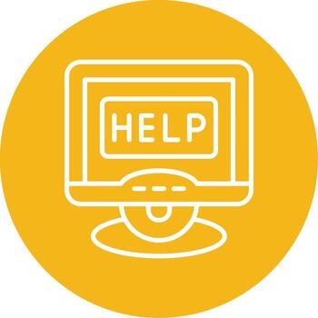 Help Assistance Guide Multi Color Circle vector