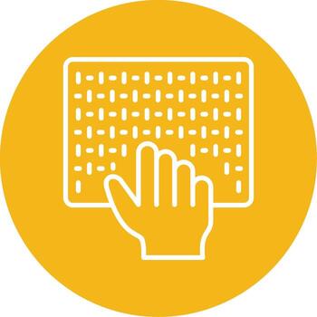 Surface Texture Feel Symbol Multi Color Circle vector