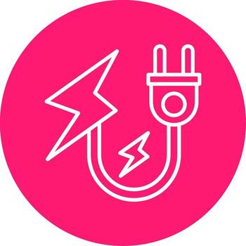 Renewable Electricity Source Multi Color Circle vector