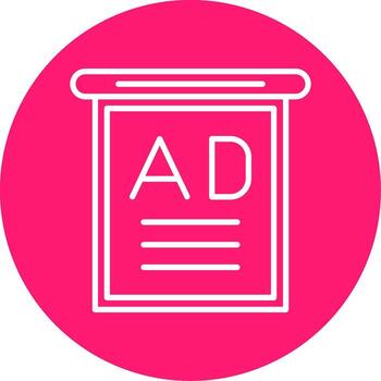 Roll Up Banner Multi Color Circle vector