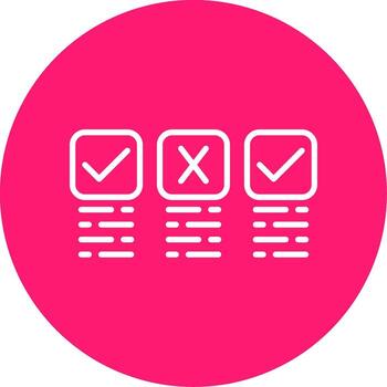 Quality Assurance Testing Multi Color Circle vector