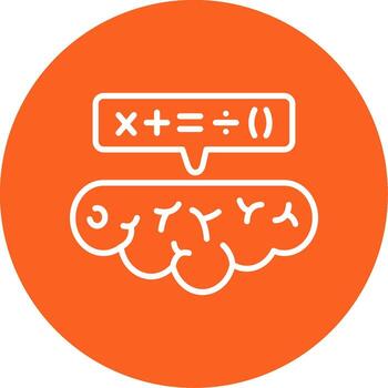 Mathematical Problem Solving Multi Color Circle vector