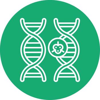 Human DNA Structure Multi Color Circle vector