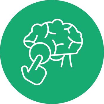 Neurological Trigger Point Multi Color Circle vector