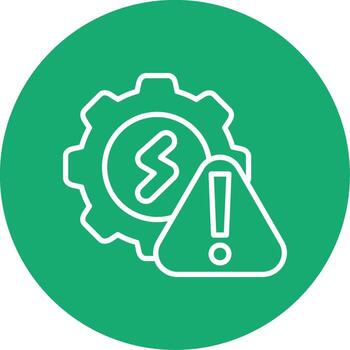 Electrical Troubleshooting Process Multi Color Circle vector