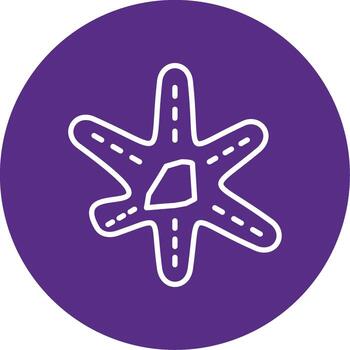 Connective Fibroblast Cell Multi Color Circle vector