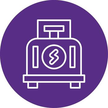 Rotating Flywheel Mechanism Multi Color Circle vector