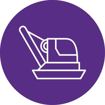 Vibrating Plate Compactor Machine Multi Color Circle vector