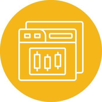 onglifo navegador ventana multi color circulo vector