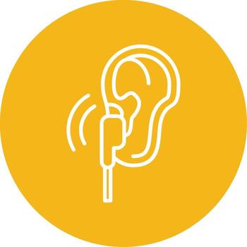 Ear Drum Function Multi Color Circle vector