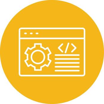 software programa desarrollo multi color circulo vector